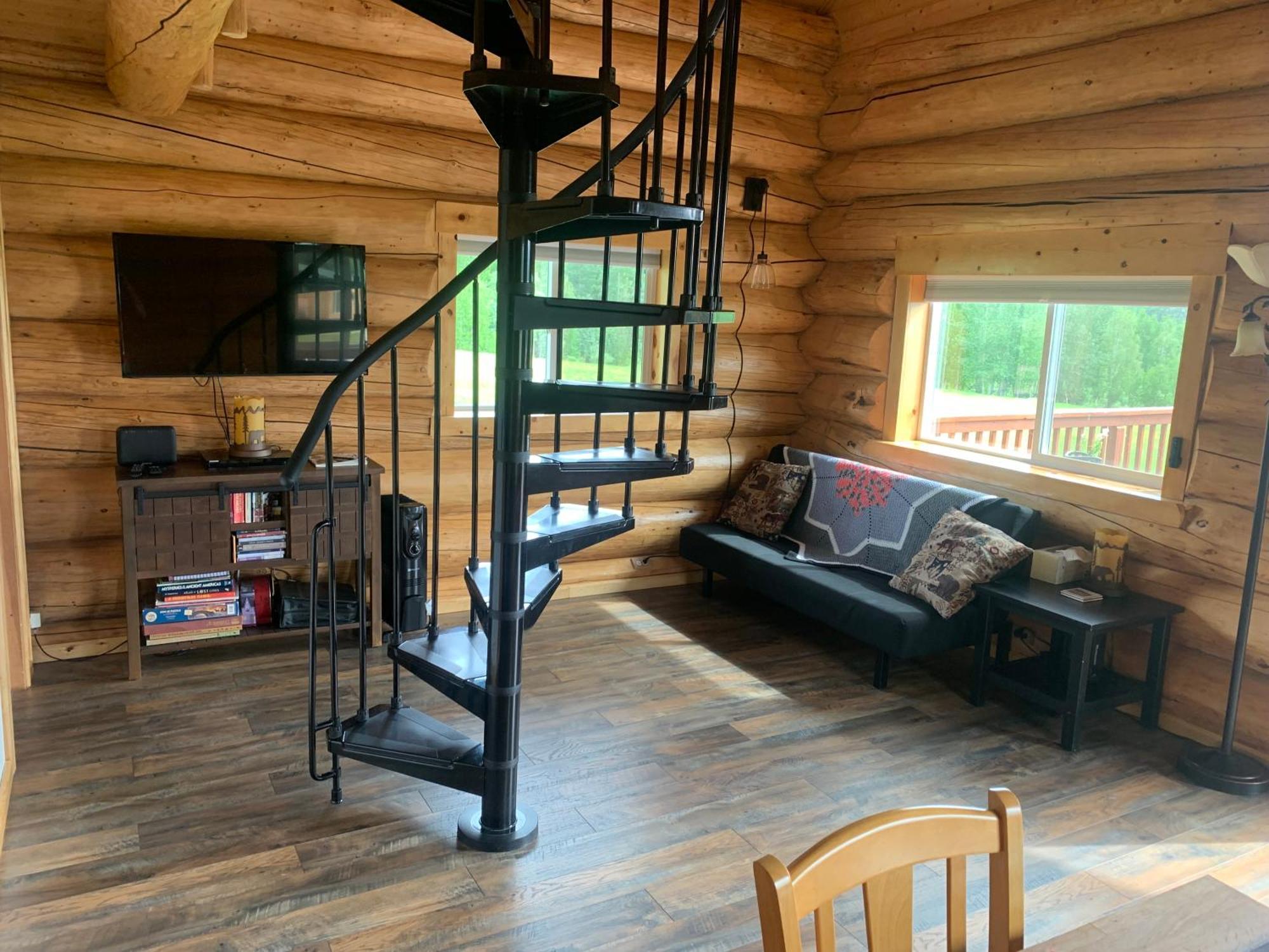 Secluded Log Cabin, 30 Min From Chena Hot Springs Pleasant Valley Exterior photo